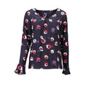 Blue Gant viscose women's sweater featuring a cozy fit and classic design, perfect for casual and stylish looks.