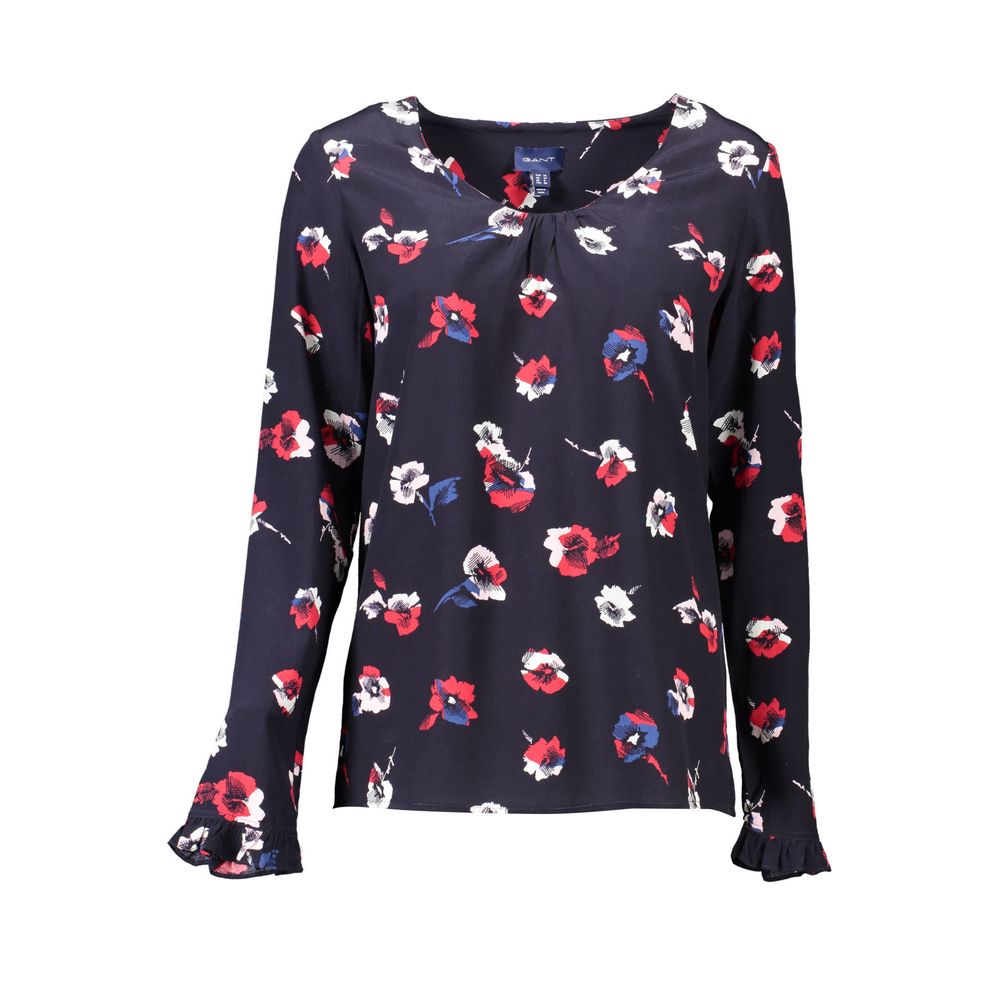 Blue Gant viscose women's sweater featuring a cozy fit and classic design, perfect for casual and stylish looks.