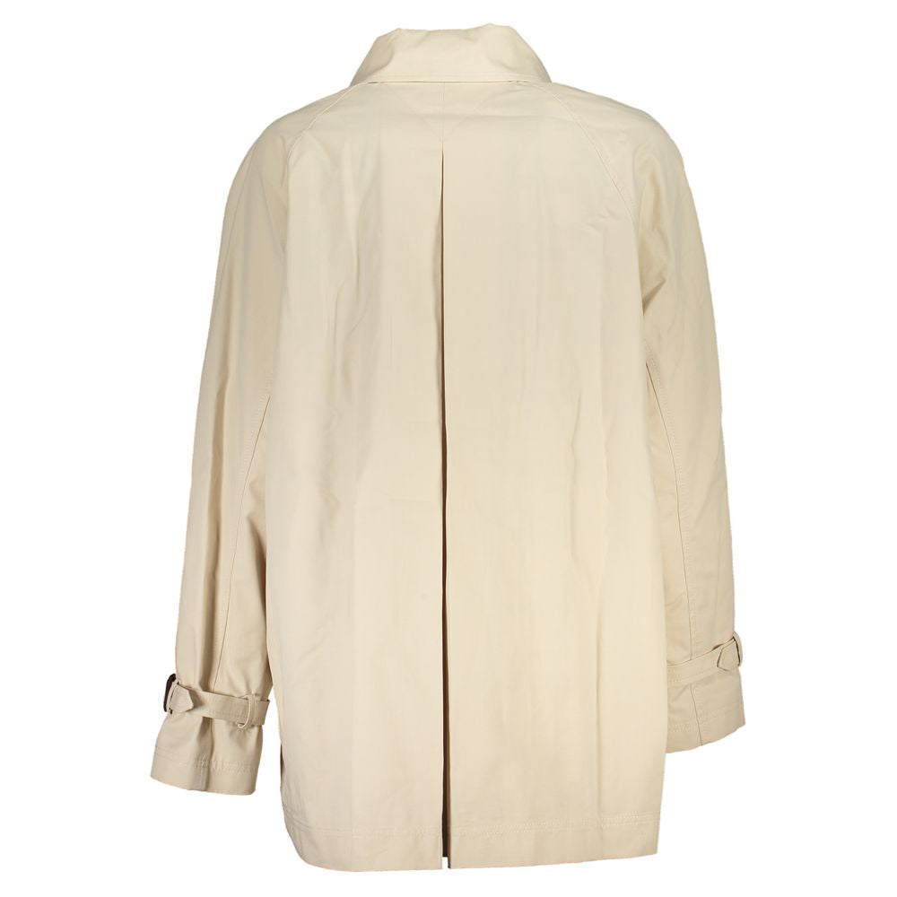 Tommy Hilfiger Beige Cotton Womens Trench Coat - Eljoys Fashion 