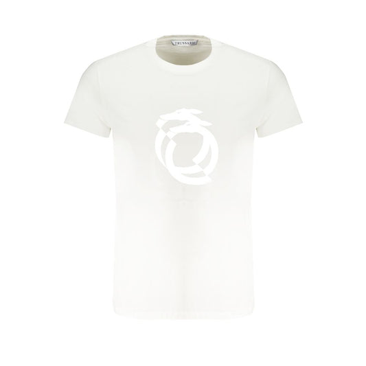 Trussardi White Cotton T-Shirt Trussardi