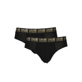 Black cotton men's underwear by Cavalli Class, featuring a comfortable fit and sleek design.