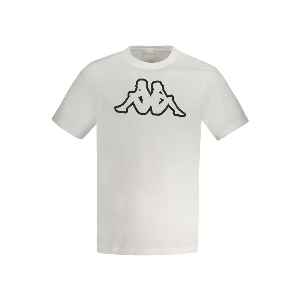 Kappa White Cotton Men T-Shirt Kappa