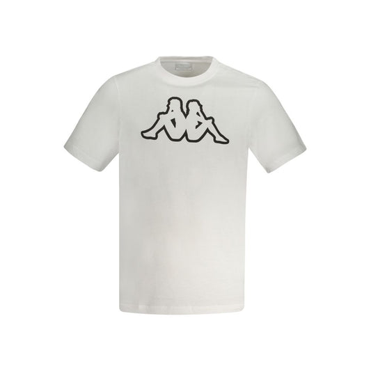 Kappa White Cotton Men T-Shirt Kappa