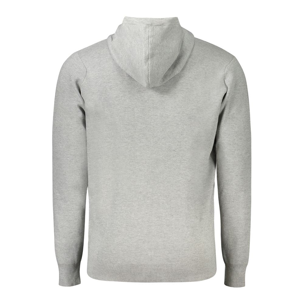 Norway 1963 men's cardigan in gray Poliammide fabric, featuring a classic knit design and button closure.