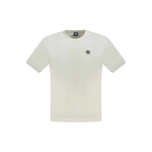 North Sails White Cotton Men T-Shirt North Sails