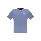 Blue cotton men's T-shirt by North Sails, featuring a classic crew neckline and minimalist design.