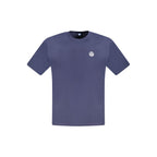 Blue cotton men's T-shirt by North Sails, featuring a classic fit and crew neckline, shown on a plain background.