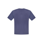 North Sails blue cotton men's T-shirt with crew neck and short sleeves, casual style, shown on a plain background.