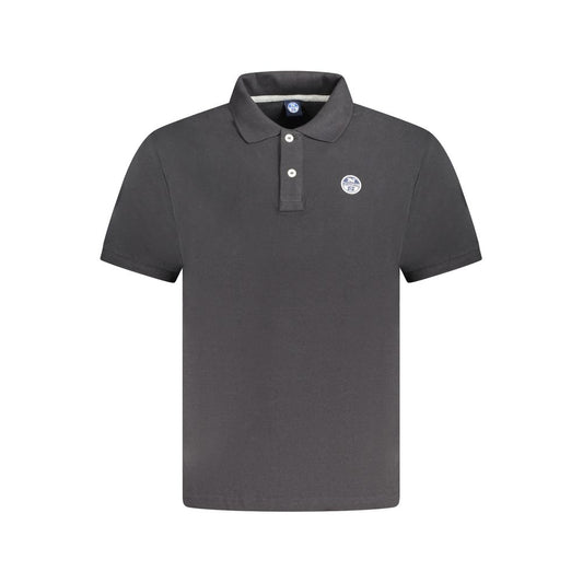 North Sails Black Cotton Mens Polo Shirt North Sails