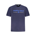 Blue cotton men's T-shirt by North Sails, featuring a classic crew neck and comfortable fit.