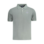 North Sails Verde Cotton Men’s Polo shirt, green color, short sleeves, classic collar, and embroidered logo on chest.