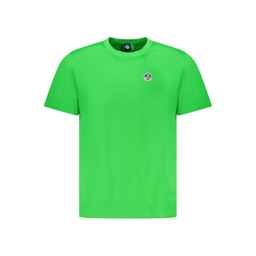 North Sails Green Cotton Men T-Shirt North Sails