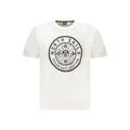 White cotton men's T-shirt by North Sails featuring a classic crew neck and short sleeves.