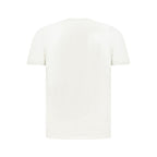 White cotton men's T-shirt by North Sails featuring a classic fit and minimal branding, laid flat for display.