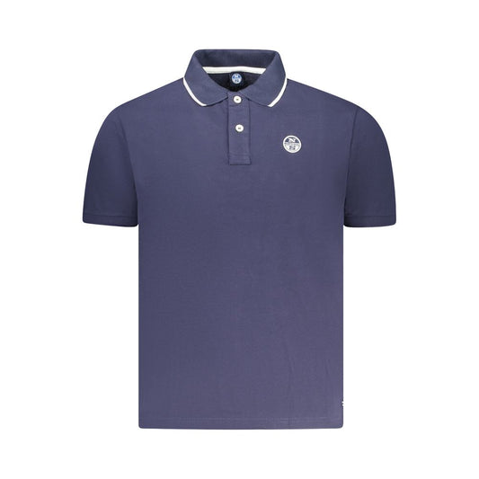 North Sails Blue Cotton Men Polo North Sails