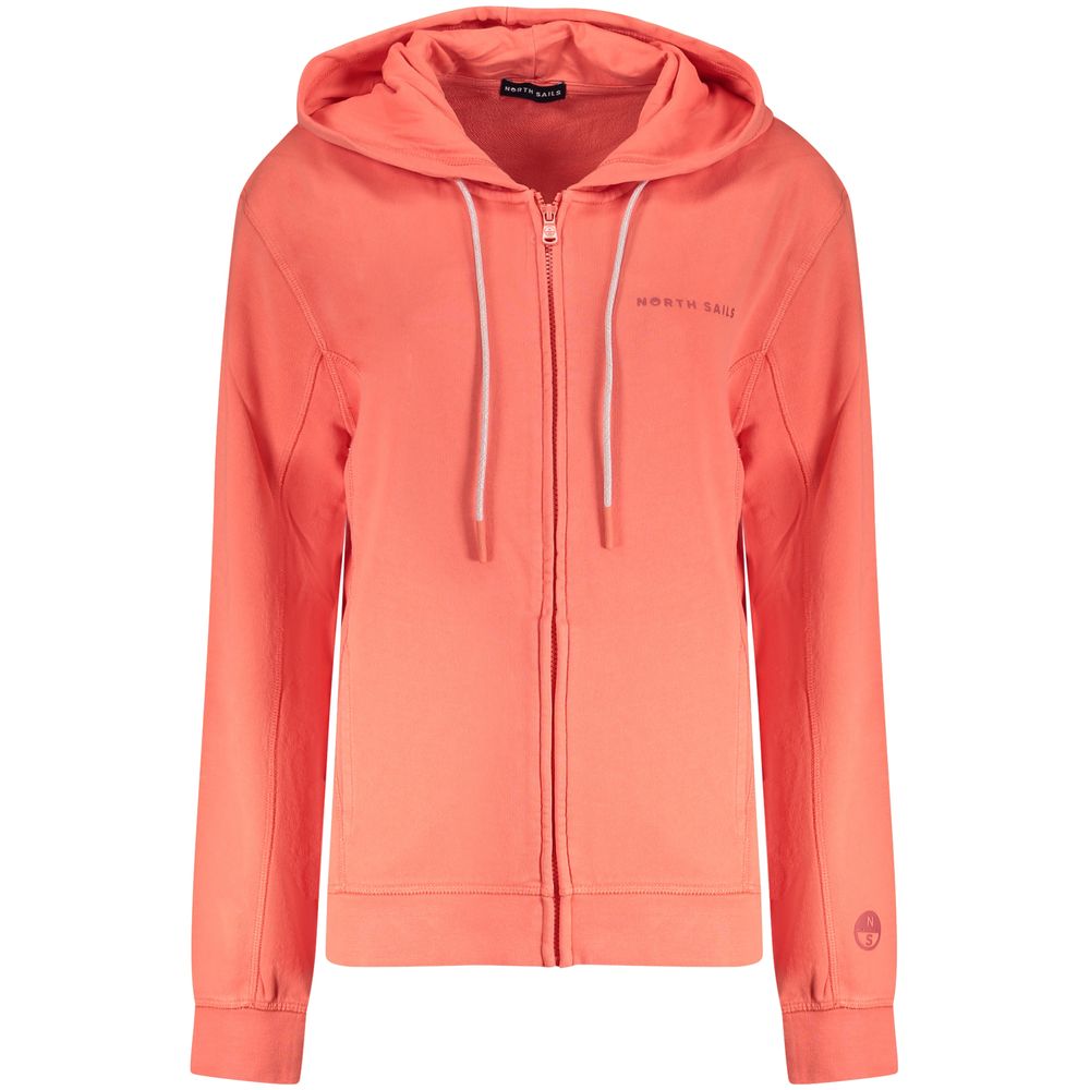 North Sails Rosa cotton women's sweatshirt with a relaxed fit, featuring the brand logo and a soft, comfortable fabric in a casual style.