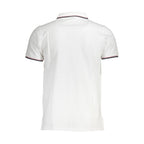 Norway 1963 Bianco cotton men's polo shirt with a classic collar and button placket, displayed on a neutral background.