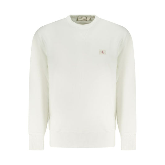 Calvin Klein White Cotton Men Sweater Calvin Klein