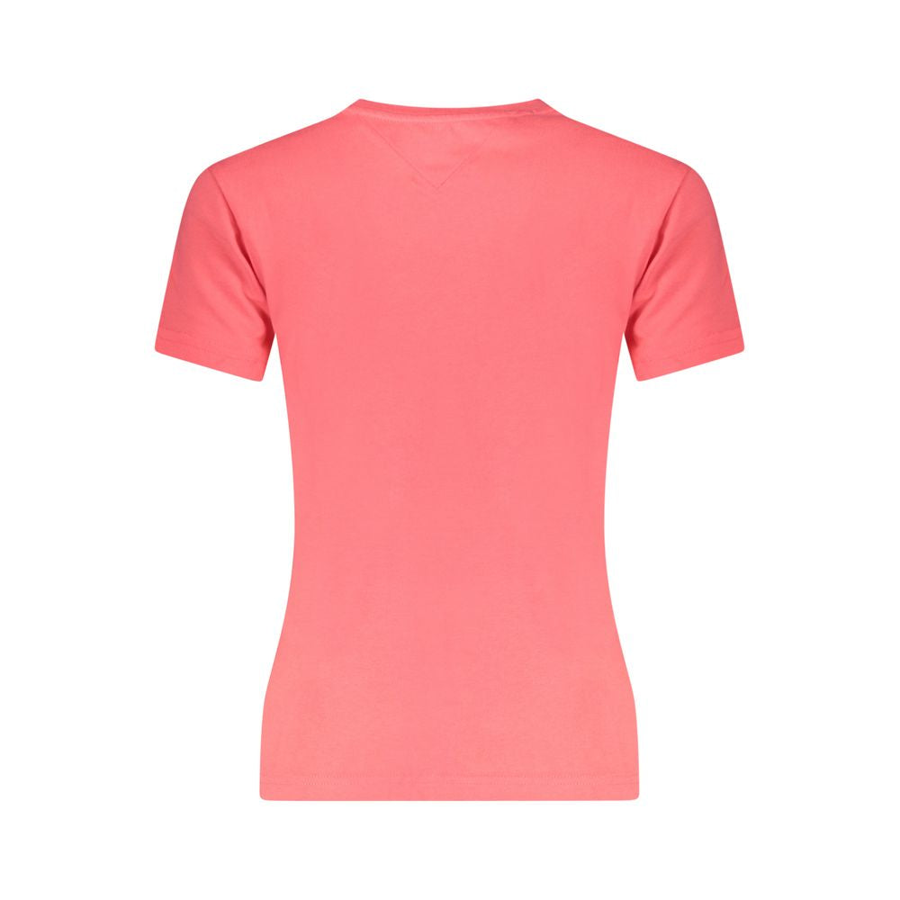 Tommy Hilfiger Pink Cotton Women T-Shirt Tommy Hilfiger