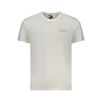 Tommy Hilfiger Bianco cotton men's shirt displayed on a hanger, featuring a classic collar and button front design.