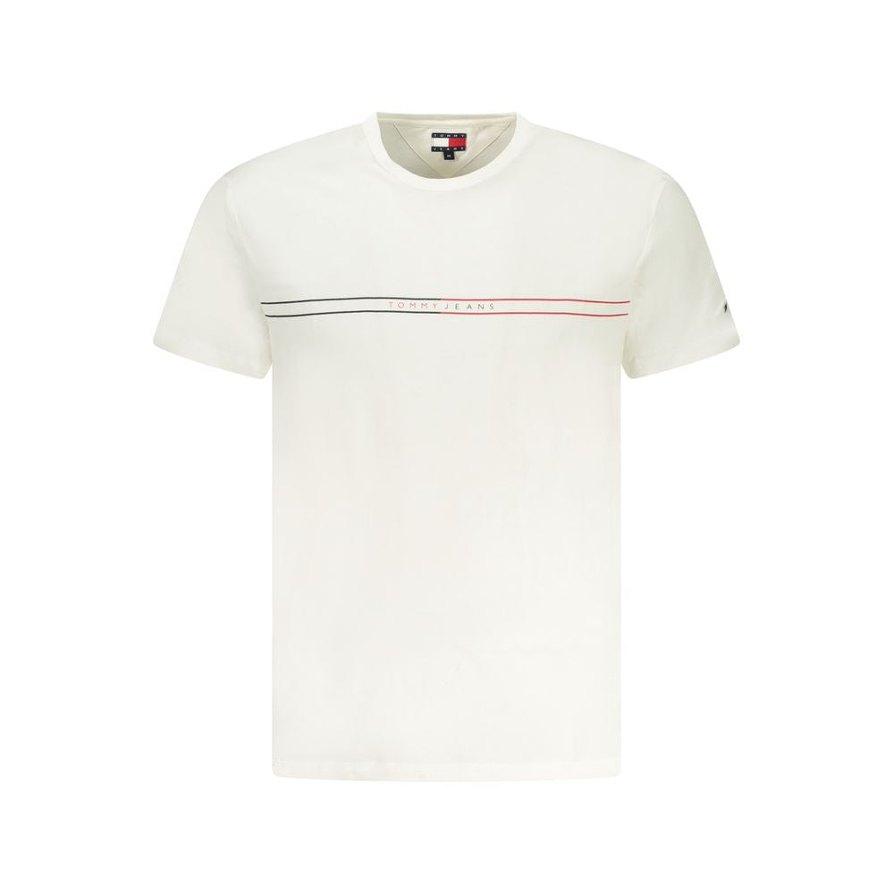Tommy Hilfiger White Cotton Mens T-Shirt Tommy Hilfiger
