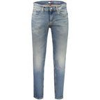 Tommy Hilfiger Blu Cotton Men's Slim Tapered Jean - Eljoys Fashion 