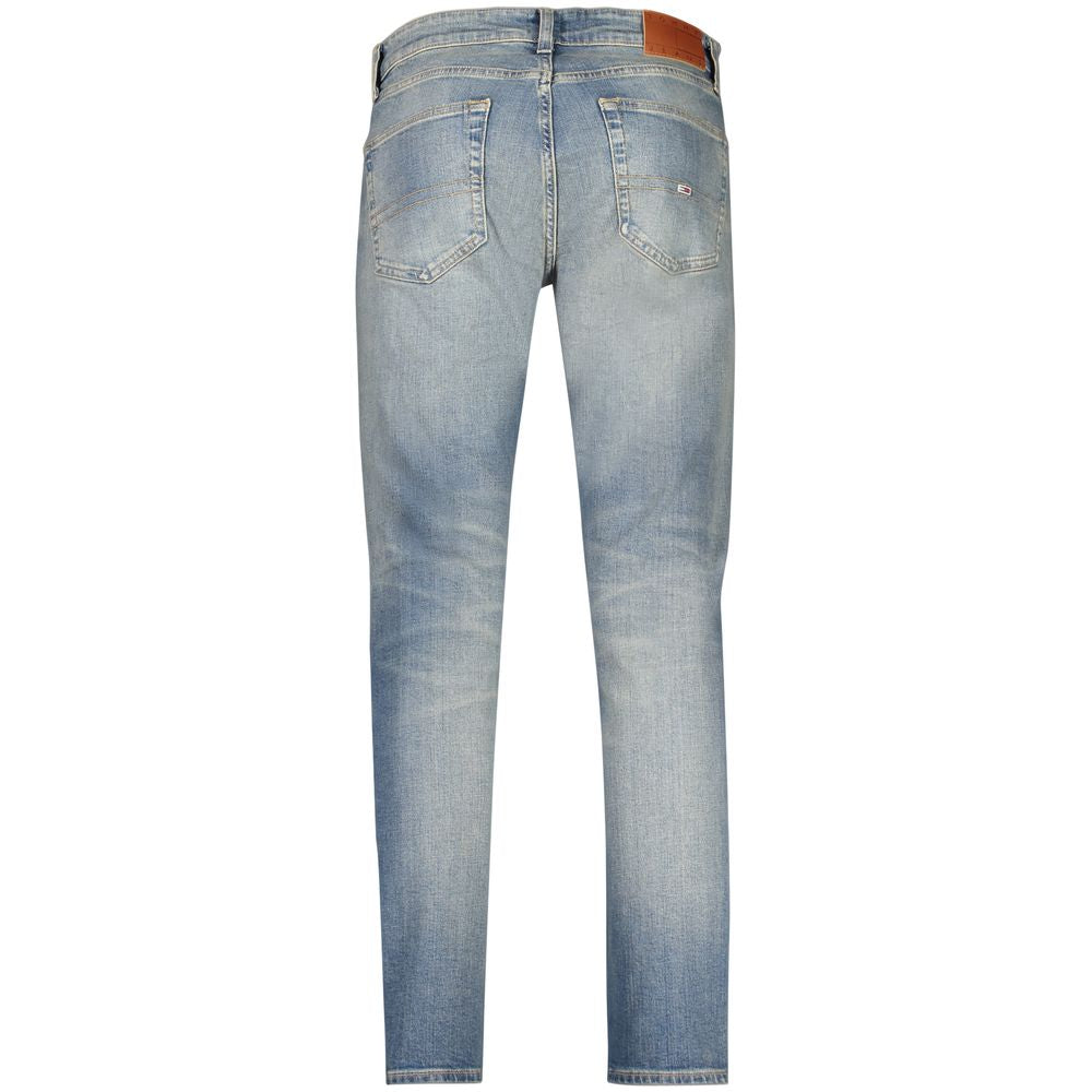 Tommy Hilfiger Blue Cotton Slim Men Jeans Tommy Hilfiger