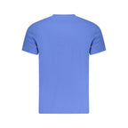Blue cotton men's T-shirt by Tommy Hilfiger, featuring a classic fit and brand logo on the chest.