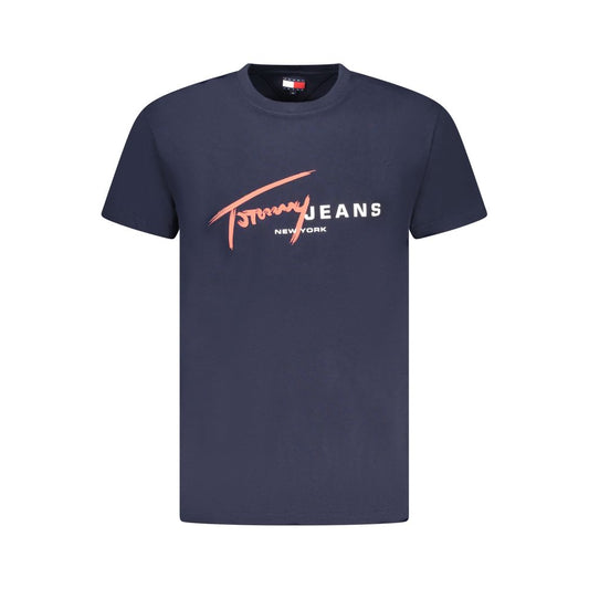 Tommy Hilfiger Blue Cotton Men's T-Shirt Tommy Hilfiger