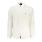 Tommy Hilfiger White Cotton Men Shirt Tommy Hilfiger