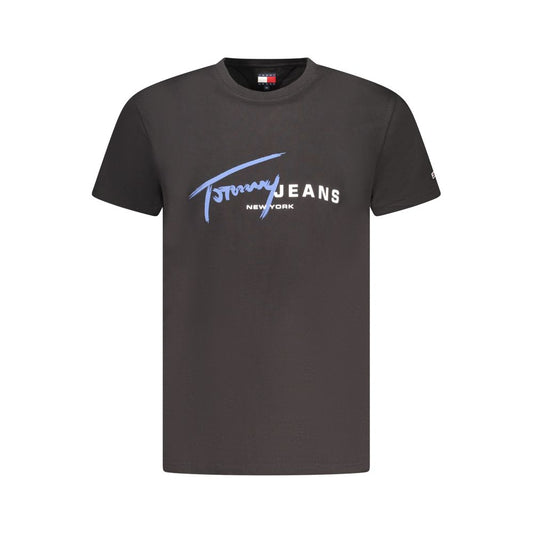 Tommy Hilfiger Black Cotton Men's T-Shirt Tommy Hilfiger