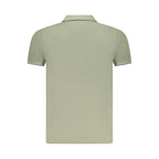 Norway 1963 Verde cotton men's polo shirt showing a classic collar and short sleeves on a plain background