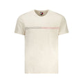 Beige cotton men's T-shirt by Tommy Hilfiger with classic crew neck and logo detail visible on the front.