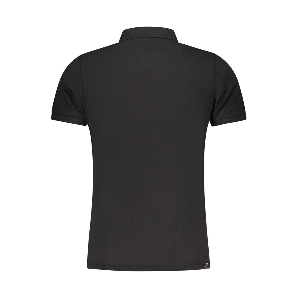 Accademia Militare Black Cotton Polo Shirt Accademia Militare