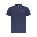 Men's blue cotton polo shirt by Accademia Militare, featuring a classic fit and collar design.