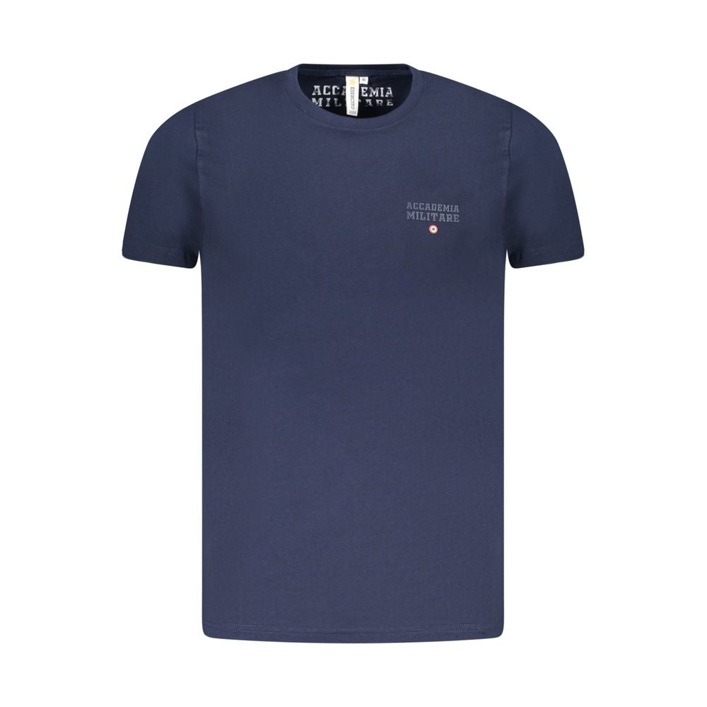Accademia Militare Blue Cotton T-Shirt Accademia Militare
