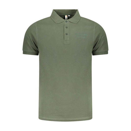 Accademia Militare Green Cotton Polo Shirt Accademia Militare