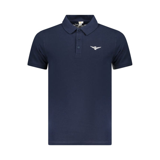Accademia Militare Blue Cotton Polo Shirt Accademia Militare
