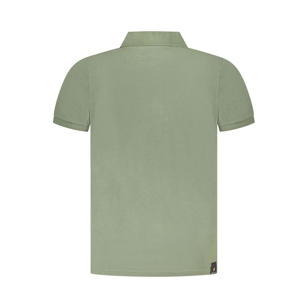 Accademia Militare Green Cotton Polo Shirt Accademia Militare
