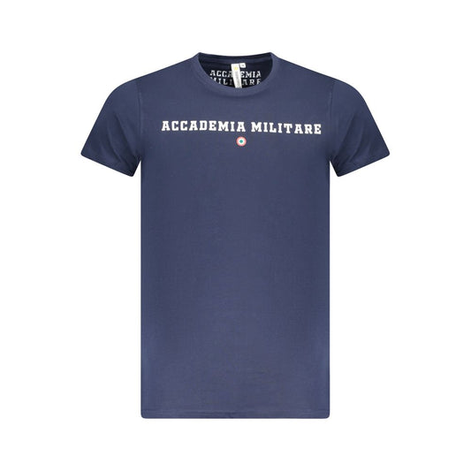 Accademia Militare Blue Cotton T-Shirt Accademia Militare