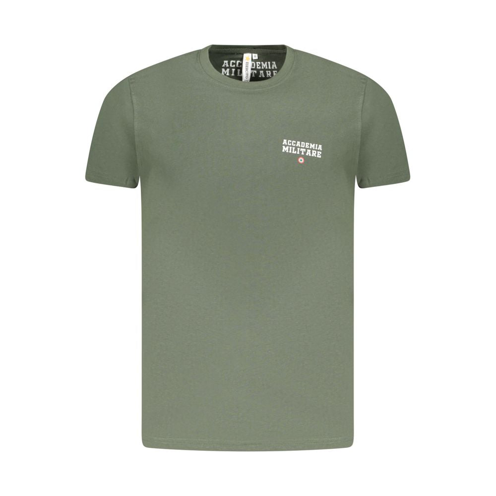Accademia Militare Green Cotton T-Shirt Accademia Militare