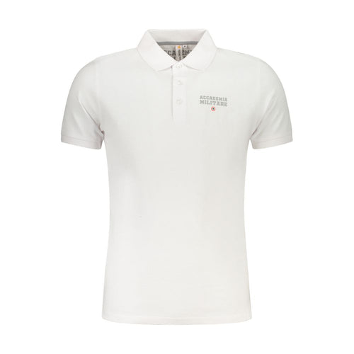 Accademia Militare Bianco Cotton Men Polo Accademia Militare