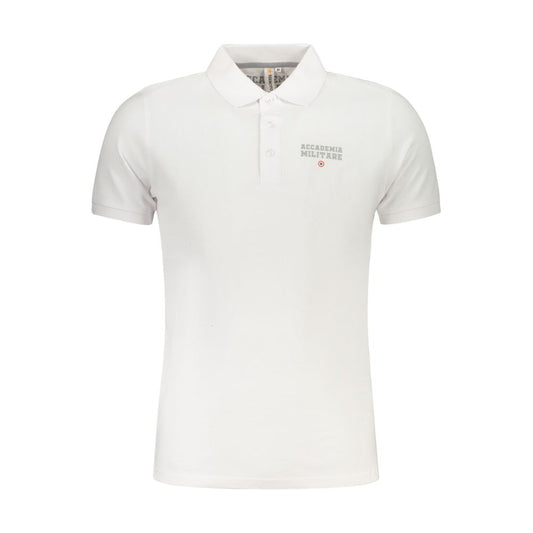 Accademia Militare White Cotton Polo Shirt Accademia Militare
