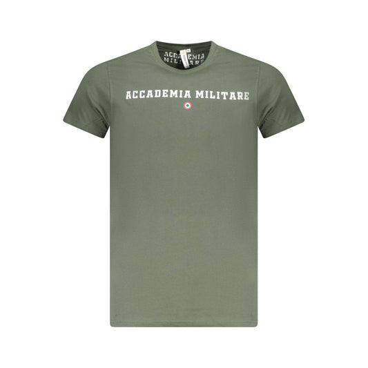 Accademia Militare Green Cotton T-Shirt Accademia Militare