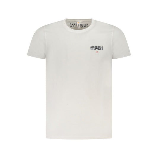 Accademia Militare White Cotton T-Shirt Accademia Militare