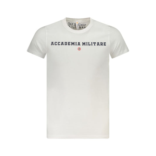 Accademia Militare White Cotton T-Shirt Accademia Militare