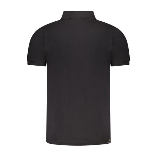 Accademia Militare Black Cotton Men's Polo Shirt Accademia Militare