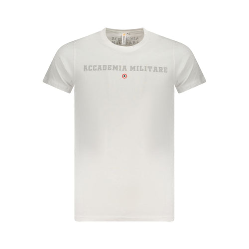 Accademia Militare Bianco Cotton Men T-Shirt Accademia Militare