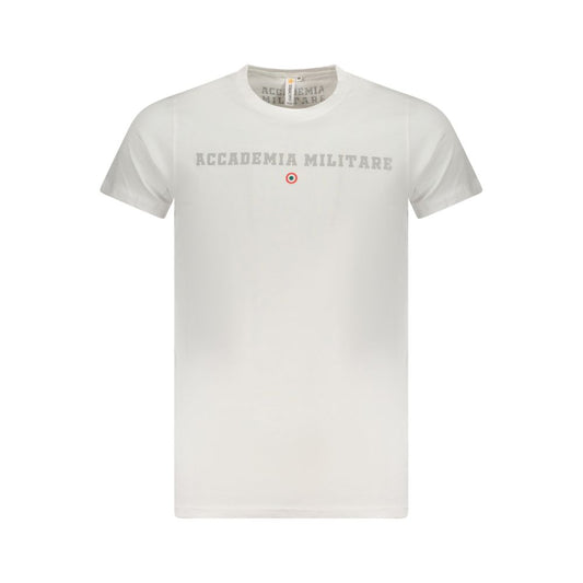 Accademia Militare White Cotton T-Shirt Accademia Militare