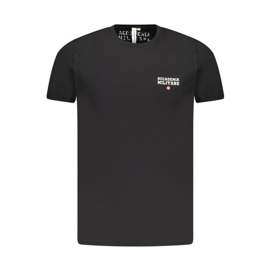 Accademia Militare Black Cotton T-Shirt Accademia Militare